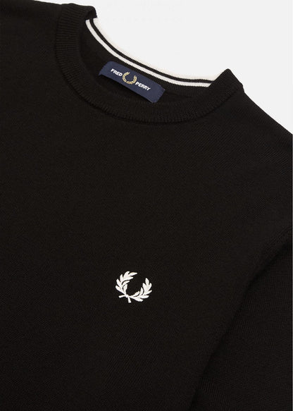 Fred Perry Truien  Classic crew neck jumper - black 