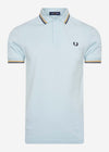 Fred Perry Polo's  Twin tipped aw polo - chalk gold 