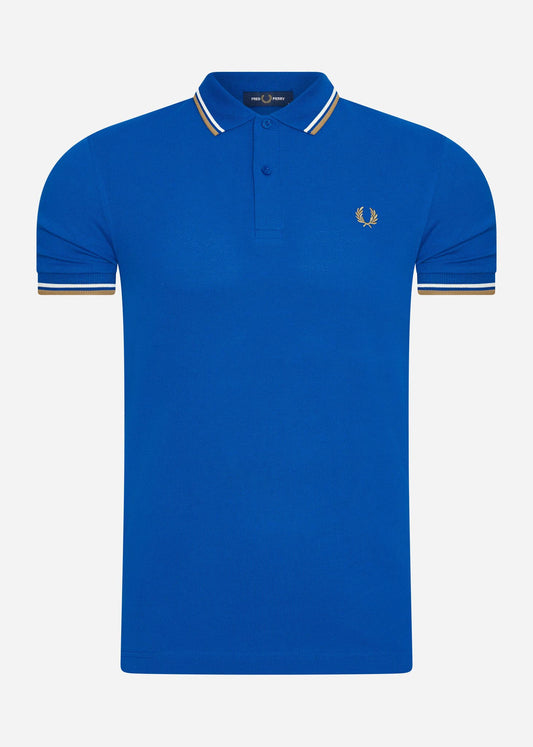 Fred Perry Polo's  Twin tipped fred perry shirt - mid blue 