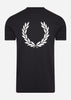 Fred Perry T-shirts  Laurel wreath t-shirt - black 