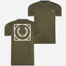 Fred Perry T-shirts  Graphic print t-shirt - military green