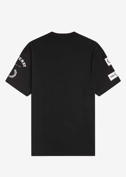 Fred Perry T-shirts  Bold branding t-shirt - black 