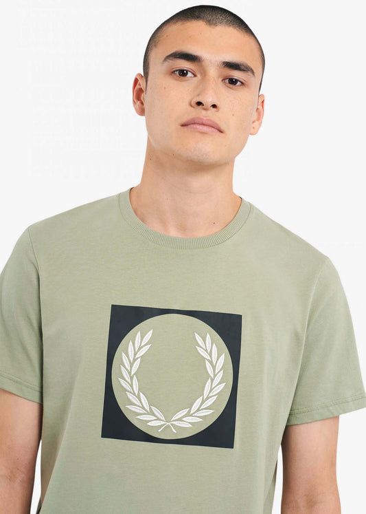 fred perry t-shirt seagrass 