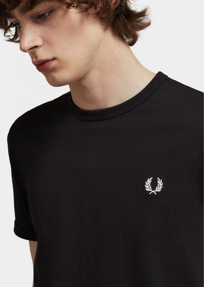 Fred Perry T-shirts  Ringer t-shirt - black 