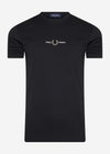 Fred Perry T-shirts  Embroidered t-shirt - black 