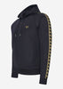 Fred Perry Vesten  Gold tape hooded track jacket - navy 