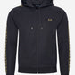 fred perry gold tape hoodie navy