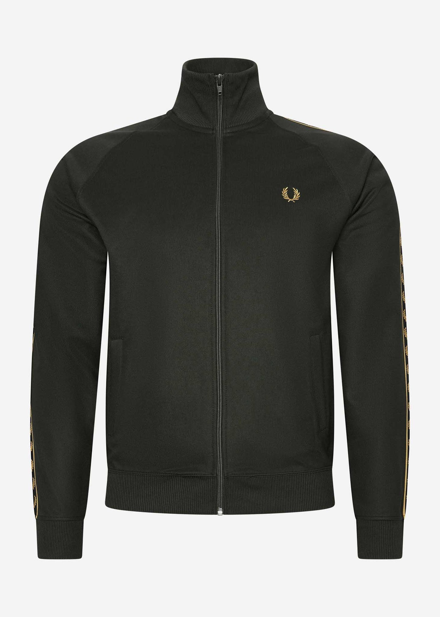 fred perry taped gold track jacket