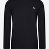 Fred Perry Longsleeve Tees  Twin tipped longsleeve tee- black 