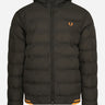 Fred Perry Jassen  Hooded insulated jacket - hunting green 