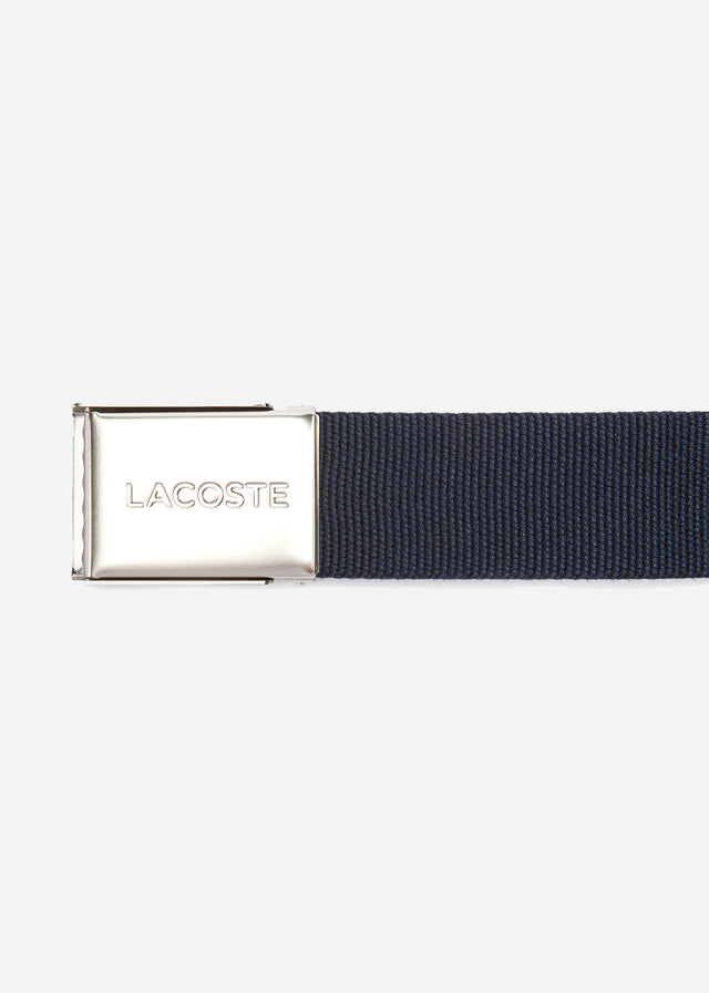 Lacoste Belts  Leather goods belt - navy blue 