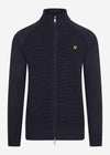 Lyle & Scott Vesten  Knitted zip through - dark navy marl 