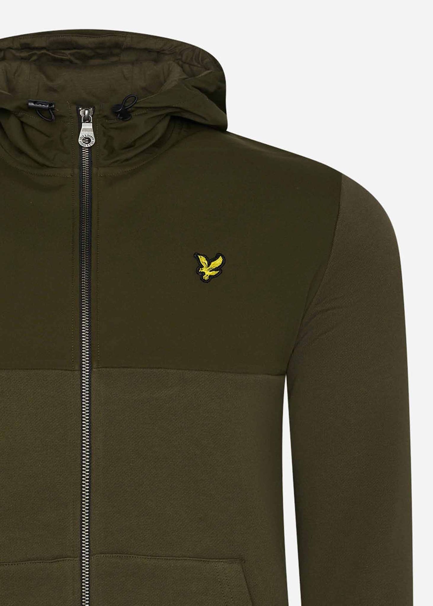 Softshell jersey zip hoodie - olive