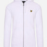Lyle & Scott Vesten  Zip through hoodie - white