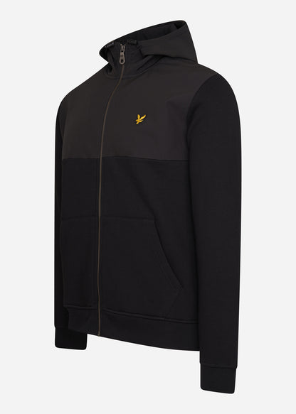 Lyle & Scott Vesten  Softshell jersey zip hoodie - jet black 