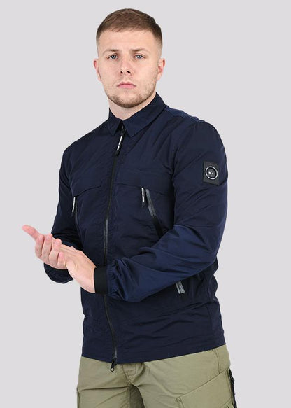 Marshall Artist Overshirts  Molecular kita overshirt - navy 