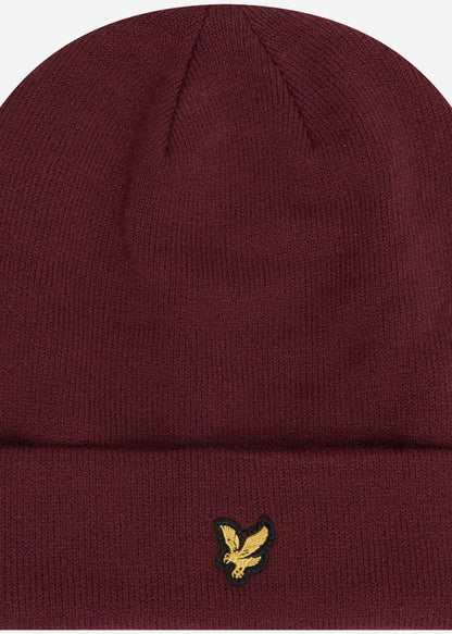 Lyle & Scott Mutsen  Beanie - merlot 