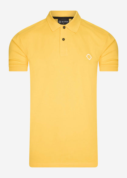 MA.Strum Polo's  SS pique polo - citrus yellow 