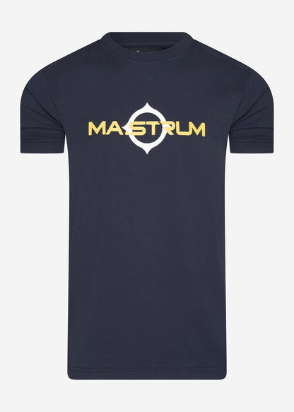 MA.Strum T-shirts  SS logo print tee - ink navy 