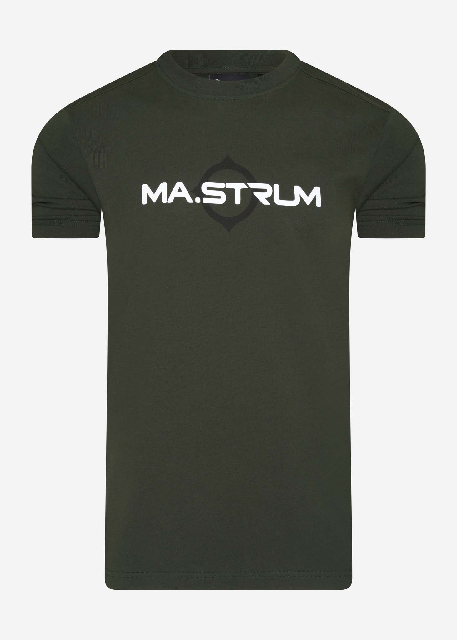 MA.Strum T-shirts  SS logo print tee - oil slick 