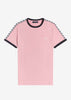 Fred Perry T-shirts  Taped ringer t-shirt - chalky pink 