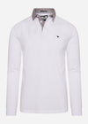 Weekend Offender Longsleeve Polo's  Bentvena - white 