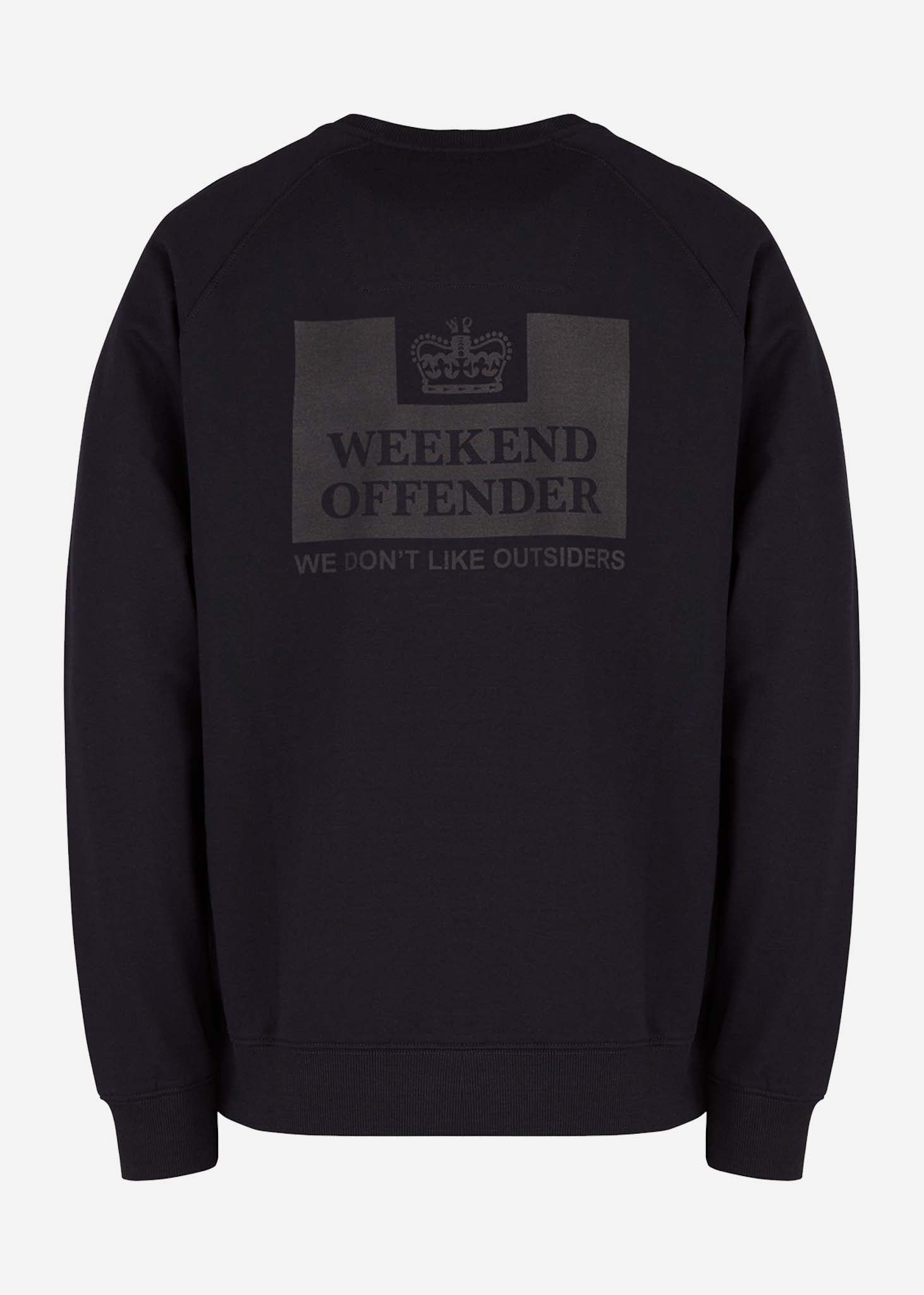 weekend offender sweater crewneck navy