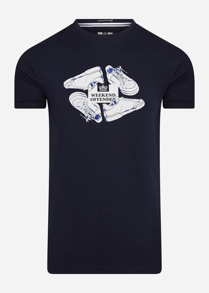 Weekend Offender T-shirts  Anacleti tee - navy 